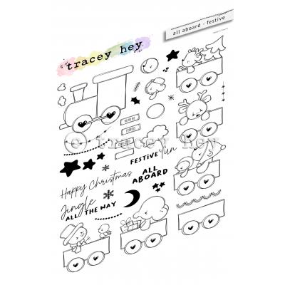 Tracey Hey Stempel - All Aboard Festive